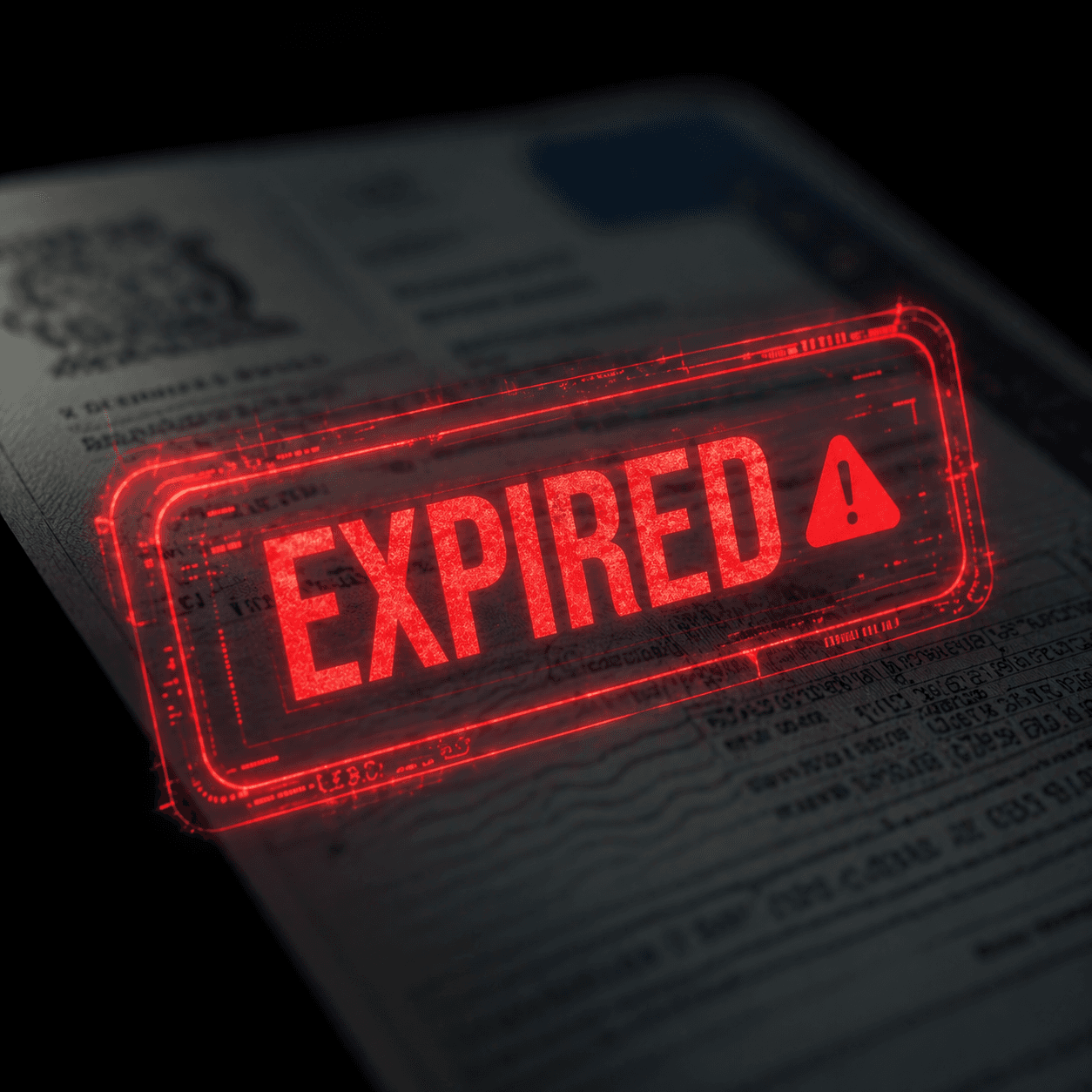 Illustration for silent expiry of important documents